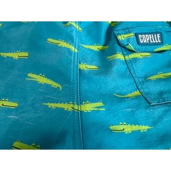 "CAPELLE" Mens Swim Trunks SZ XL Drawstring Crocodiles Beach PLZ READ!! Vacation - Picture 12 of 12